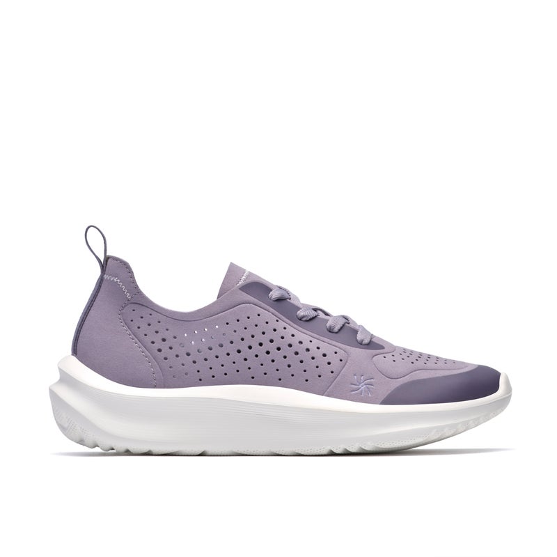 clarks Solevana Tie Purple Grey - Image 1